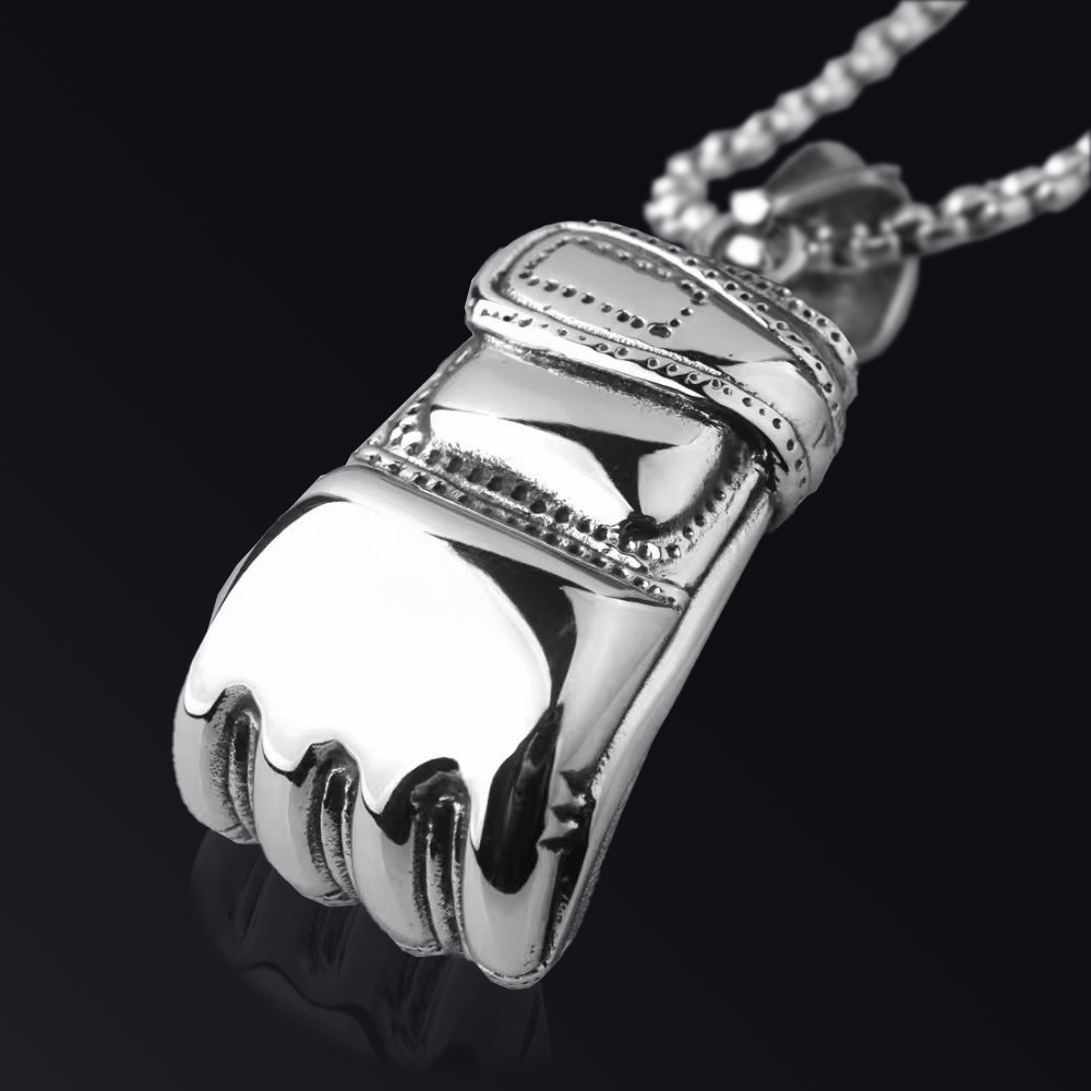 SILVER – MMA GLOVES PENDANT